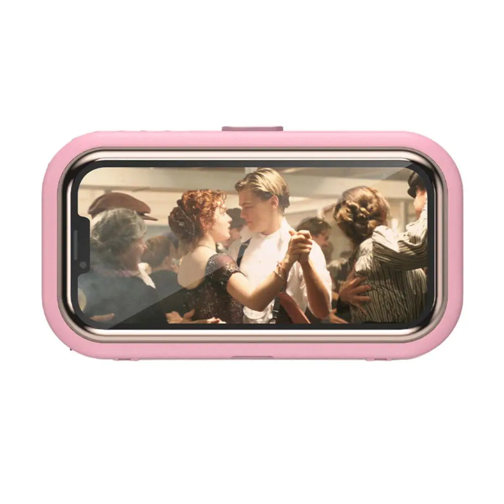 Waterproof Shower Phone Case Rotatable Wall Mount Phone Holder Anti-Fog Touch Screen Phone Shell Shower Sealing Storage Bathroom