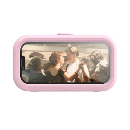 Waterproof Shower Phone Case Rotatable Wall Mount Phone Holder Anti-Fog Touch Screen Phone Shell Shower Sealing Storage Bathroom