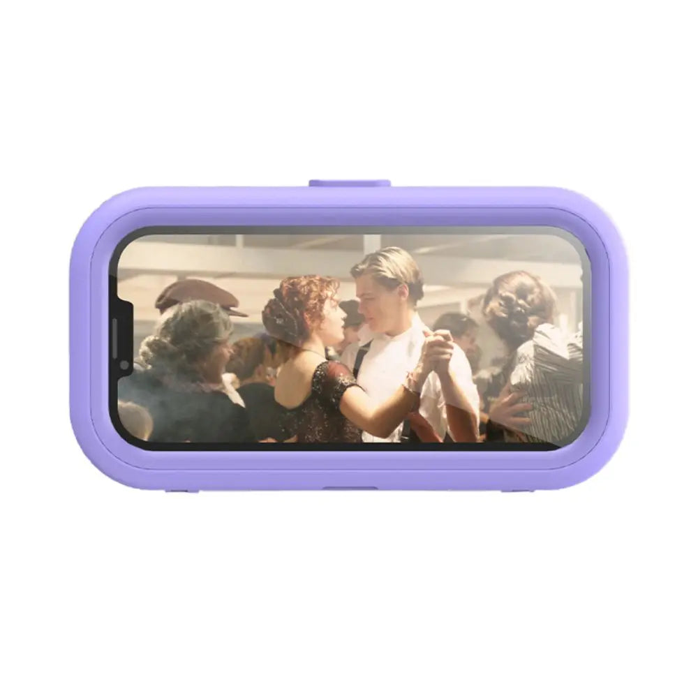 Waterproof Shower Phone Case Rotatable Wall Mount Phone Holder Anti-Fog Touch Screen Phone Shell Shower Sealing Storage Bathroom